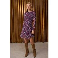 WOVCOR Women's Argyle Skater Mini Knit Dress | Size: Medium