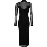 WOVCOR Women's Tulle Evening Dress With Shiny Stone Detail in Black | Size: 14