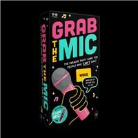 Lucky Egg Official Grab the Mic – Family Karaoke Game, 8+ Year Olds, 2-10 Players - Board Game for Bad Singers with 250 Lyrics (125 Cards) for Hilarious Nights & Birthday Party, Kids Gift