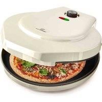 Misterchef Electric Pizza Maker 1400W Indoor Portable Pizza Oven Cream