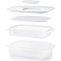 Tupperware Cool Stackables Set Direct UK - Modular Food Storage Container System Includes Two Stackable Bases - Keeps Food Fresher For Longer - Easy Stack Tray - 100% BPA Free Plastic
