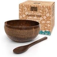 Patterned Coconut Bowl & Spoon Single Set