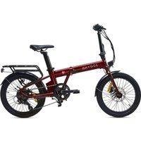 Hygge Virum 2025 Electric Bike for Adults, Lightweight Folding Bike with 36V/10Ah Battery, 250W Hub Motor Electric Bicycle with 8-Speed Gears, Foldable E-Bike - Sangria Red