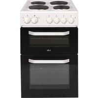 Solt ATCC50W 50cm Twin Cavity Electric Cooker in White Solid Plate Hob