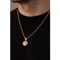 Outrage London Men's Men's 18K Gold St. Christopher Pendant Necklace | Size: 22 inches