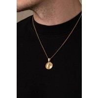 Outrage London Men's 18K Gold Jesus Christ Pendant Necklace | Size: 18 inches