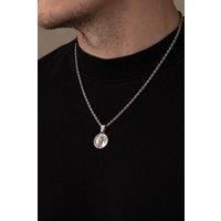 Outrage London Men's Mens Silver Jesus Christ Pendant Necklace | Size: 22 inches