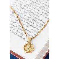 Outrage London Men's 18K Gold St Mary Pendant Cuban Necklace | Size: 24 inches
