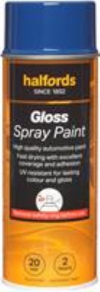 Halfords S3-280 Blue Gloss Car Spray Paint - 400Ml