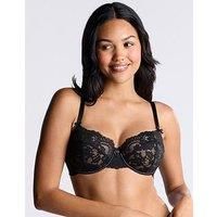 Boux Avenue Lana Plunge Bra - Black Mix