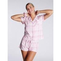 Boux Avenue Check Fleece Shortie In A Bag - Pink Mix