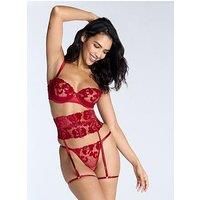 Boux Avenue Rosetta Balconette Bra - Dark Red