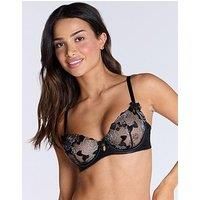 Boux Avenue Plunge Bra Women's Rosalinda Sheer Floral Adjustable Strap Lingerie