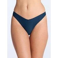Boux Avenue Marguerite Texture Brazilian Briefs - Navy