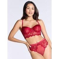 Boux Avenue Passion High Waist Thong - Dark Red
