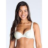 Boux Avenue Marguerite Texture Bikini Top - Ecru