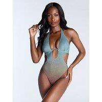 Boux Avenue Cut-Out Swimsuit - Green