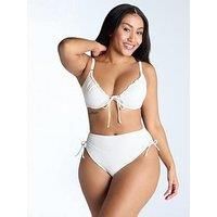 Boux Avenue Ibiza Texture Bikini Top - Ecru