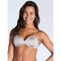 Boux Avenue Vida Bead Bikini Top - Silver