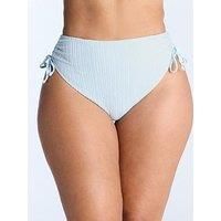 Boux Avenue Amalfi Texture Ruched High Waisted Brief - Powder Blue
