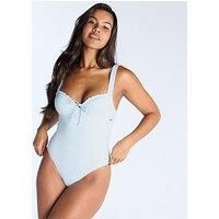 Boux Avenue Amalfi Texture Swimsuit - Powder - Blue
