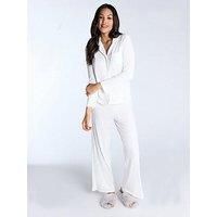 Boux Avenue Rib Modal Pant - Cream