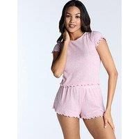 Boux Avenue Supersoft Pointelle Short - Dusky Pink