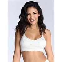 Boux Avenue Heart Embroidered Bralette - Grey Marl Mix