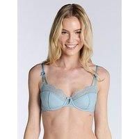Boux Avenue Afina Plunge Bra - Light Blue