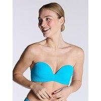 Boux Avenue Honolulu Strapless Bikini Top - Aqua