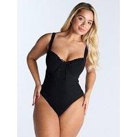 Boux Avenue Amalfi Texture Swimsuit - Black