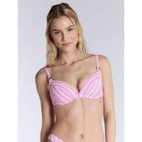 Boux Avenue Jamaica Stripe Bikini Top - Pink Mix