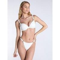 Boux Avenue Adria Tanga Brazilian Bikini Briefs - White