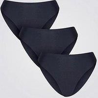 Boux Avenue Bonded 3 Pack Briefs - Black