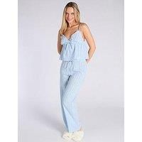 Boux Avenue Boux Avenue Strawberry Dobby Cami & Short Pyjama Set - Blue Mix