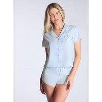 Boux Avenue Stripe Short Sleeve & Short Pyjama Set - Mix - Blue