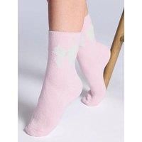 Boux Avenue Bows Cosy Sock - Pink Mix