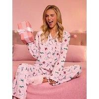 Boux Avenue Multicoloured Dog Pj In A Bag - Pink
