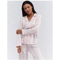 Boux Avenue Wide Stripe Cotton Pj In A Bag - Pink