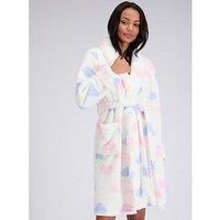 Boux Avenue Fluffy Boucle Heart Midi Gown - White