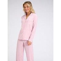 Boux Avenue Heart Rib Modal Pants - Dusky Pink
