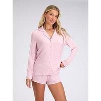 Boux Avenue Heart Rib Modal Short - Pink