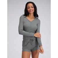 Boux Avenue Rib Modal Top - Green