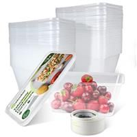 Melvoker Round Food Containers with Lids - Takeaway 24Pcs 450ml (16oz)