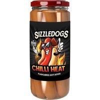 Sizzle Dogs Chilli Heat Flavoured Hot Dogs 550g