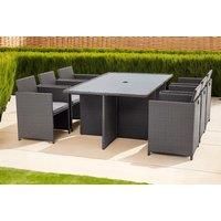 Nevada 6-Seater Rattan Cube Outdoor Dining Set