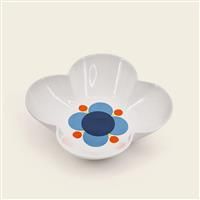 Orla Kiely Serving Bowl Flower Shaped Atomic Flower Print Gift Boxed