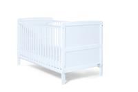 Baby Elegance Travis Baby Cot Bed with Mattress - White