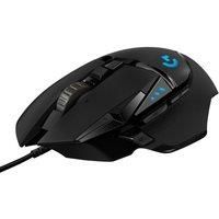 Logitech G502 HERO High Performance Wired Gaming Mouse, HERO 16K Sensor, 16,000 DPI, RGB, Adjustable Weights, 11 Programmable Buttons, On-Board Memory, PC / Mac - Black