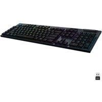 Logitech G915 Wireless RGB Tactical Gaming Keyboard - Black- Clicky Style UK